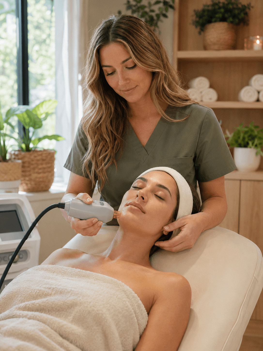 Skin tightening treatment at Nuvera Aesthetics and Wellness in Raleigh