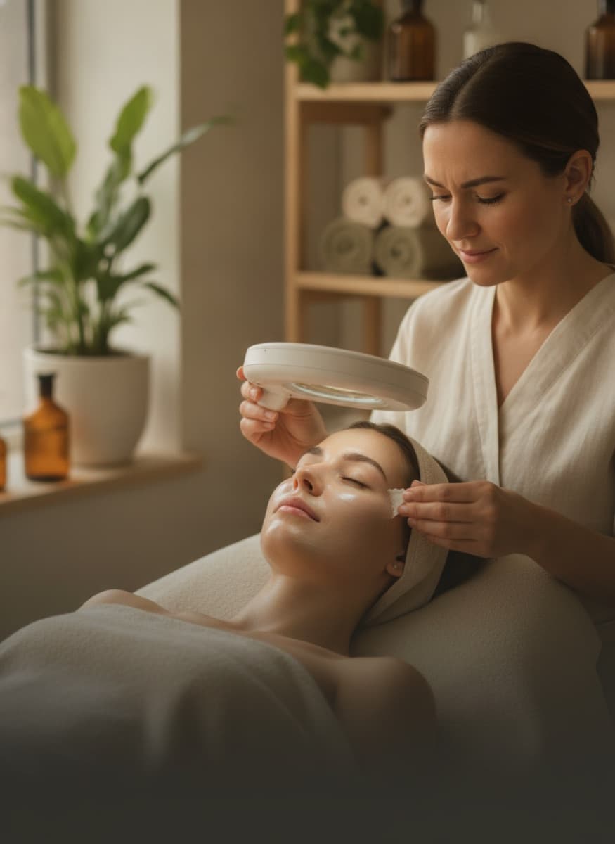 Clarifying acne facial at Nuvera Aesthetics and Wellness in Raleigh