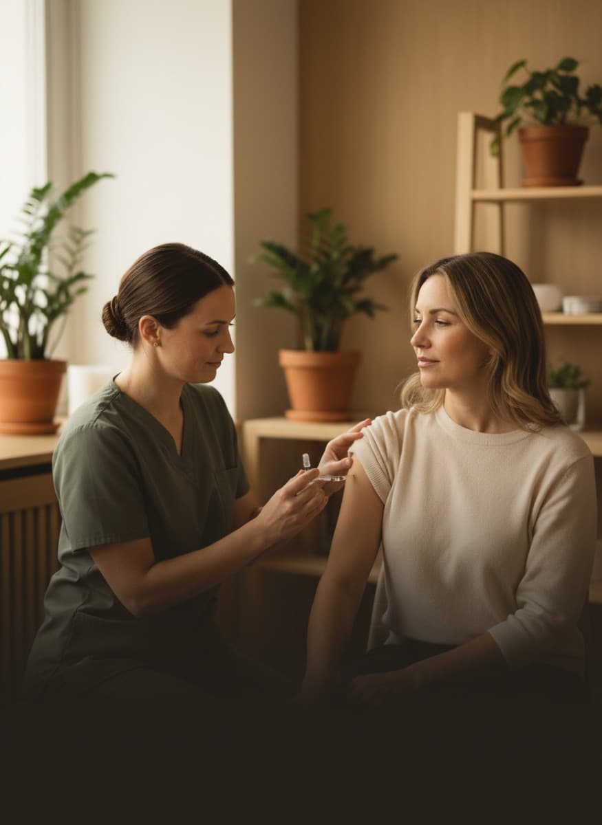 B12 vitamin injection at Nuvera Aesthetics and Wellness in Raleigh