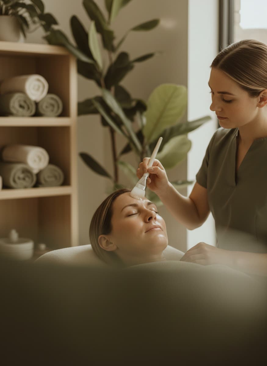 Resurfacing chemical peel treatment at Nuvera Aesthetics and Wellness in Raleigh
