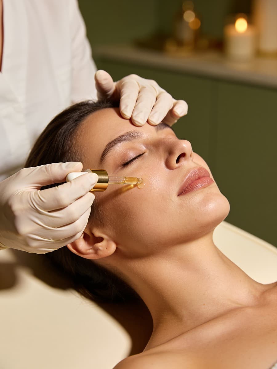 Relaxing customized facial treatment at Nuvera Aesthetics and Wellness in Raleigh