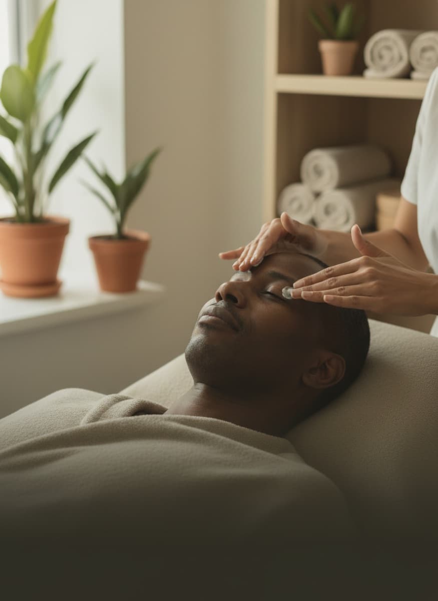 Men's facial at Nuvera Aesthetics and Wellness in Raleigh