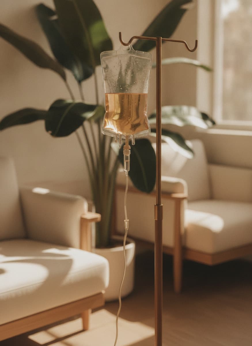 NAD+ IV infusion at Nuvera Aesthetics and Wellness in Raleigh
