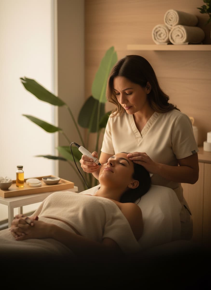 PRP microneedling at Nuvera Aesthetics and Wellness in Raleigh