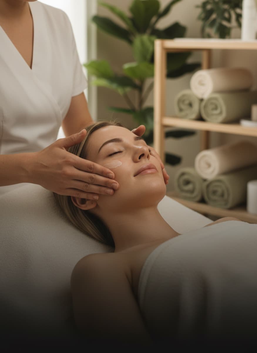 Relaxing signature facial at Nuvera Aesthetics and Wellness in Raleigh