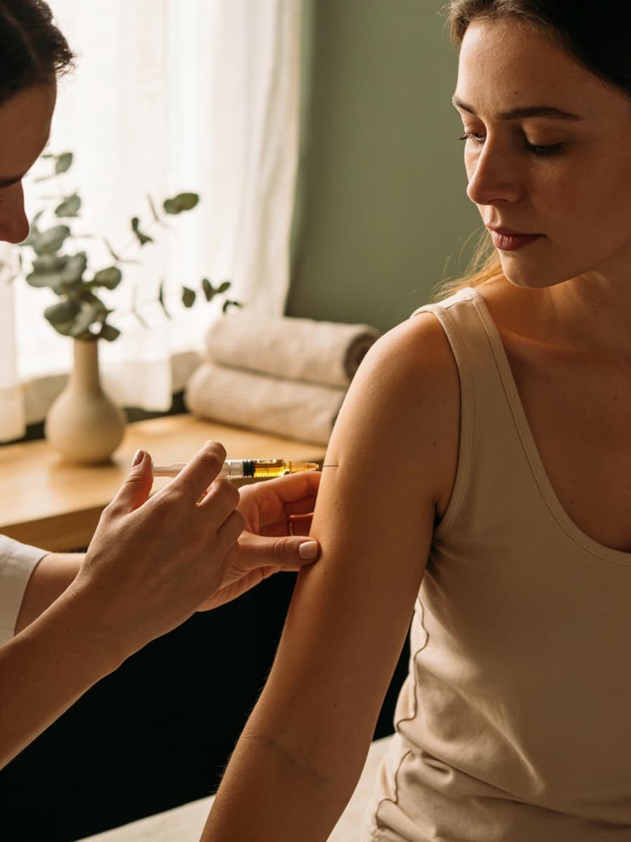 Vitamin injection treatment at Nuvera Aesthetics and Wellness in Raleigh